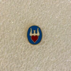 Carver Skateboards Logo Enamel Lapel Pin Pitchfork Heart